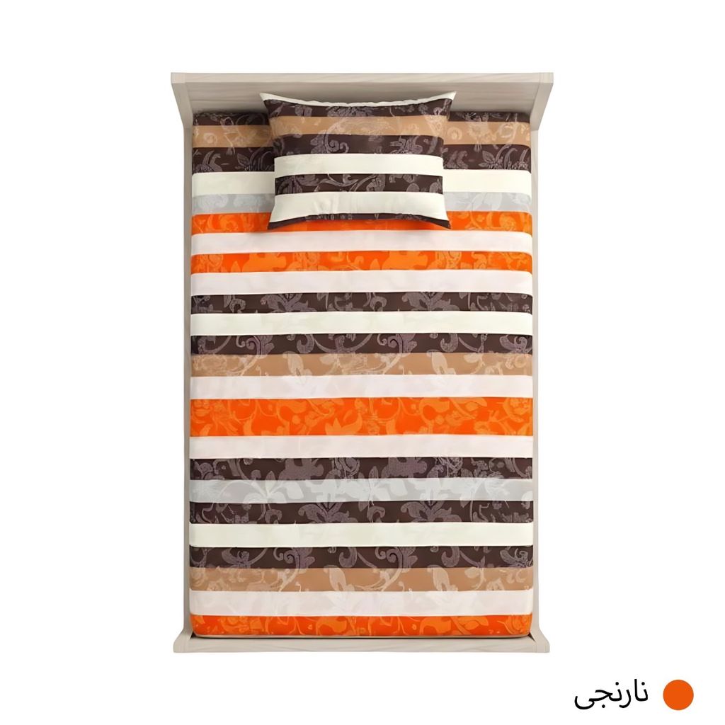 مشخصات روتختی کش‌دار تترون بروجرد یکنفره مدل پیام همراه روبالشتی | سایز 200*90