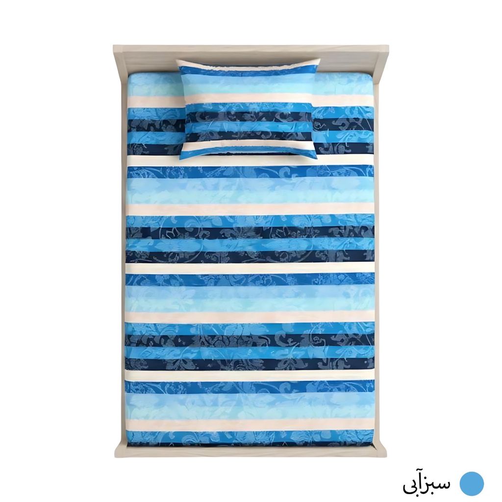 مشخصات روتختی کش‌دار تترون بروجرد یکنفره مدل پیام همراه روبالشتی | سایز 200*90