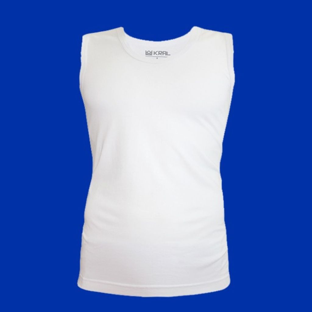 خرید آنلاین زیرپوش حلقه ای مردانه سفید نخ پنبه