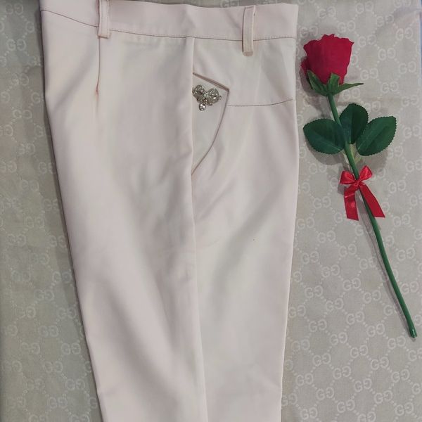 شلوار زنانه پارچه ای قد نود و پنج چاکدار