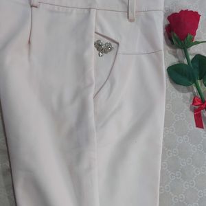 شلوار زنانه پارچه ای قد نود و پنج چاکدار