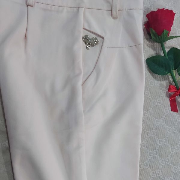 شلوار زنانه پارچه ای قد نود و پنج چاکدار