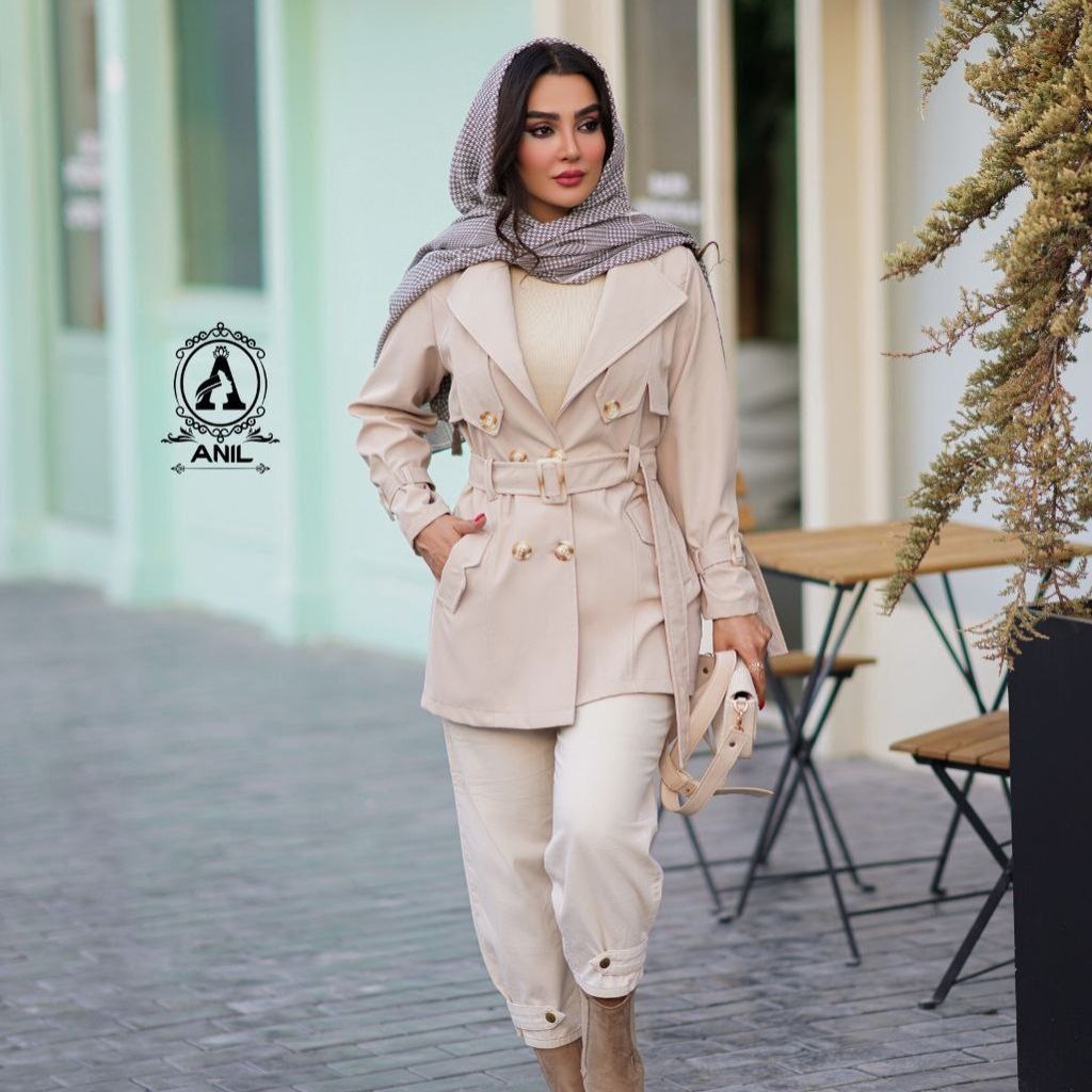 فروش اینترنتی مانتو بارانی زنانه ژیله فلش