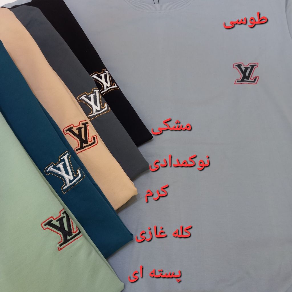 خرید انلاین بلوز یقه گرد سایز بزرگ پاییزه LV