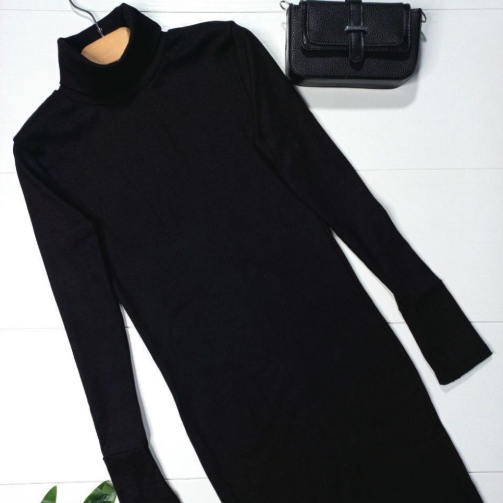 قیمت زیرمانتویی ماکسی طرح یقه اسکی