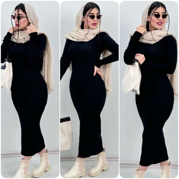 زیرمانتویی ماکسی طرح یقه اسکی