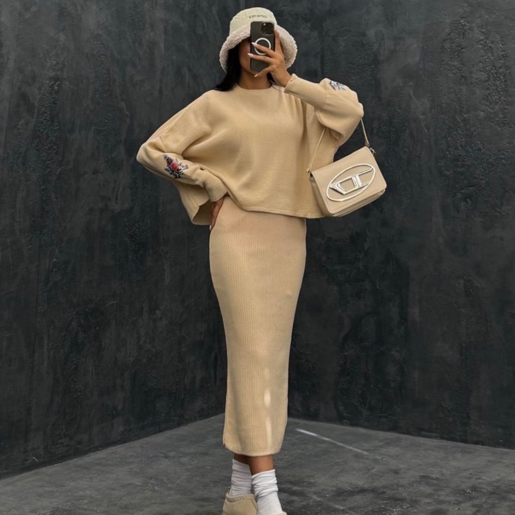 خرید انلاین ست دوتیکه بافت کد1