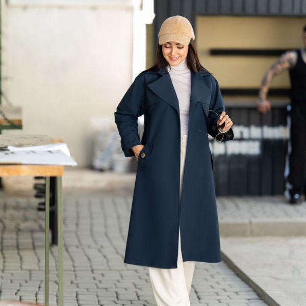 بارونی آستردار کتان زارا مدل نورا