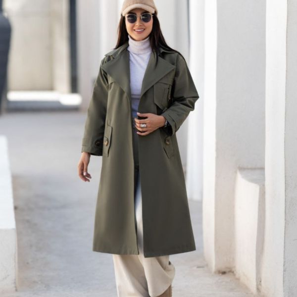 مانتو بارانی زنانه مدل نورا