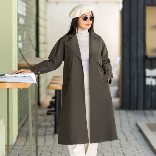 مانتو بارانی زنانه مدل نورا