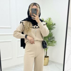 خرید انلاین بلوز و شلوار بافت طرح پینترستی