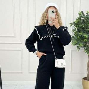 مشخصات بلوز و شلوار بافت طرح پینترستی