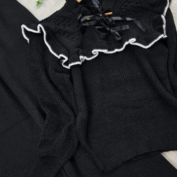 بلوز و شلوار بافت طرح پینترستی