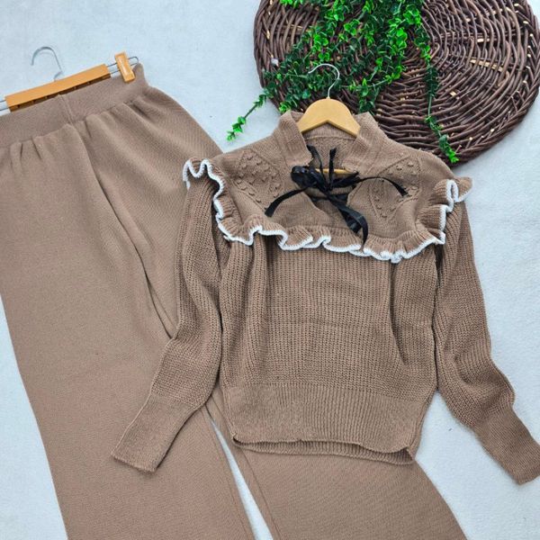 بلوز و شلوار بافت طرح پینترستی