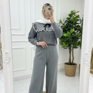 مشخصات بلوز و شلوار بافت طرح پینترستی