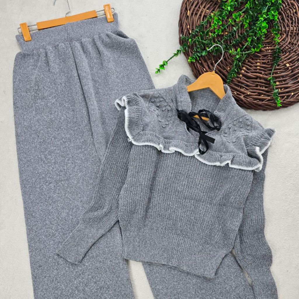 فروش اینترنتی بلوز و شلوار بافت طرح پینترستی