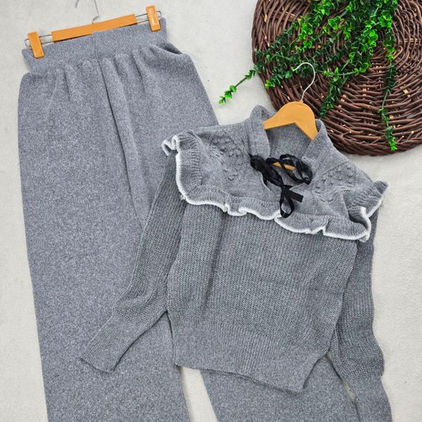 بلوز و شلوار بافت طرح پینترستی