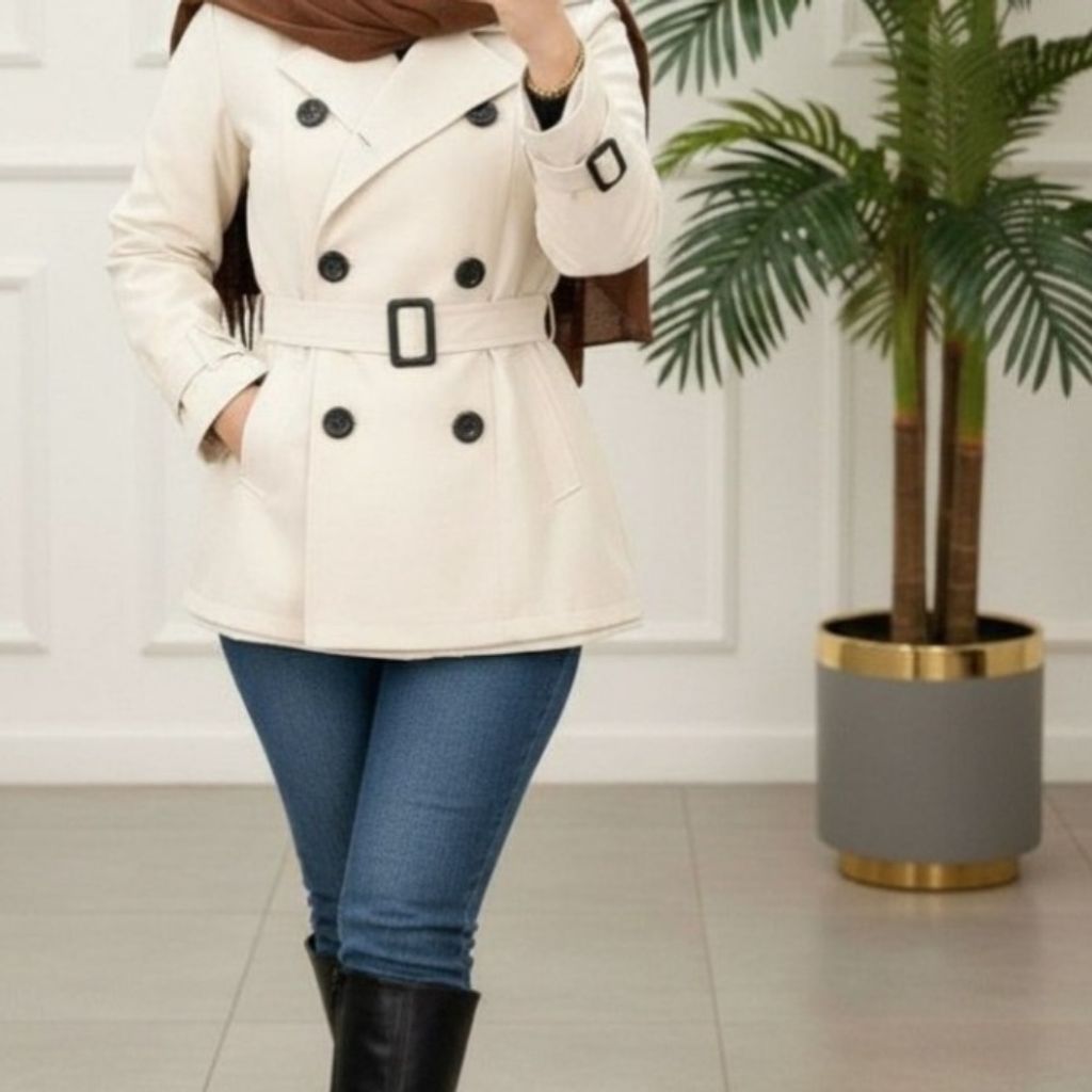 قیمت ارزان مانتو بارونی شهرزاد