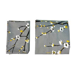 خرید انلاین ملحفه کشدار تک نفره طرح شکوفه بهاری | روتختی کشدار با روبالشی گلدار