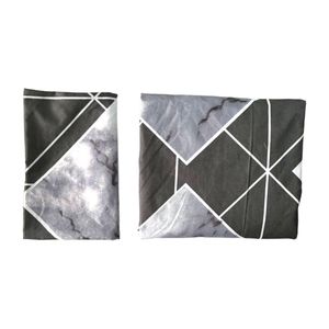 قیمت ملحفه کشدار تک نفره طرح بونسا | روتختی کشدار طوسی تیره با روبالشی