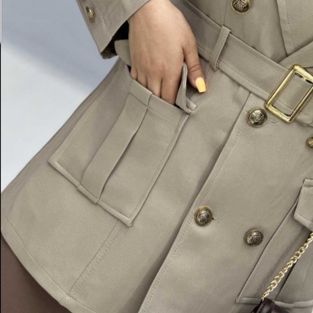 مشخصات مانتو کتی زنانه یقه انگلیسی مزونی کد 100