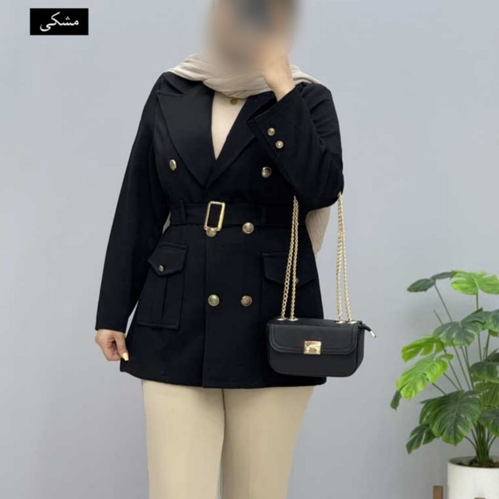 فروش اینترنتی مانتو کتی زنانه یقه انگلیسی مزونی کد 100