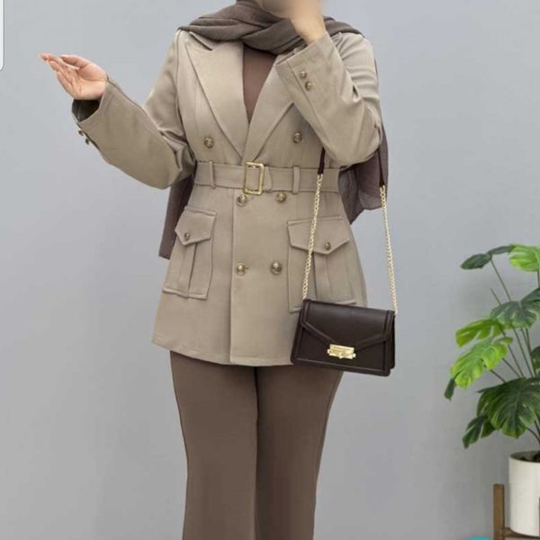 مانتو کتی زنانه یقه انگلیسی مزونی کد 100