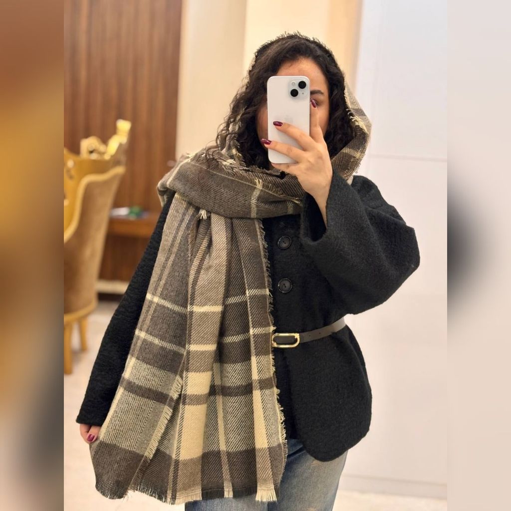 خرید اینترنتی شاا زمستانه موهر چهارخونه