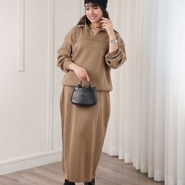 ست بلوز و دامن بافت آلما