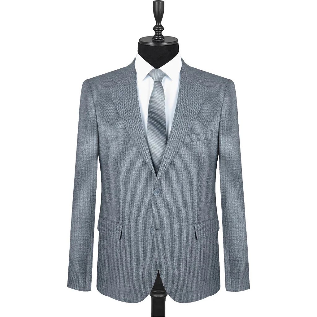 قیمت ارزان کت تک کلاسیک داپل رنگ طوسی روشن کد 1809