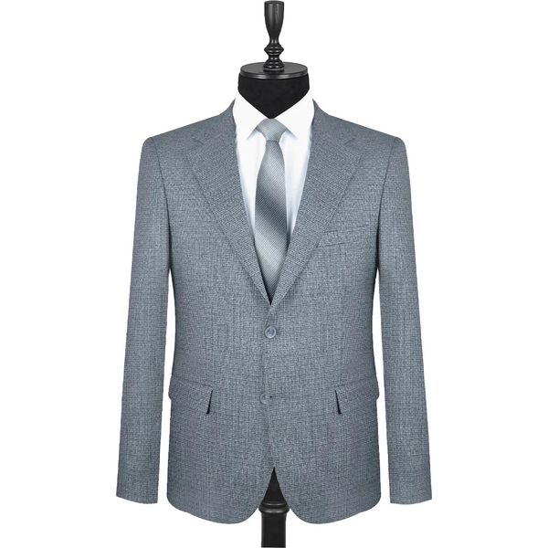 کت تک کلاسیک داپل رنگ طوسی روشن کد 1809