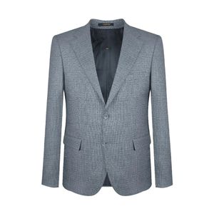 قیمت ارزان کت تک کلاسیک داپل رنگ طوسی روشن کد 1809