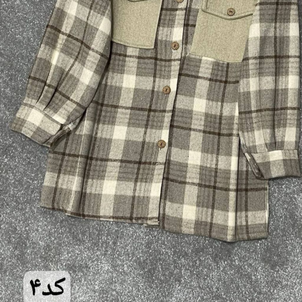 قیمت ارزان پالتو زنانه طرح ترکیبی فوتر پشمی