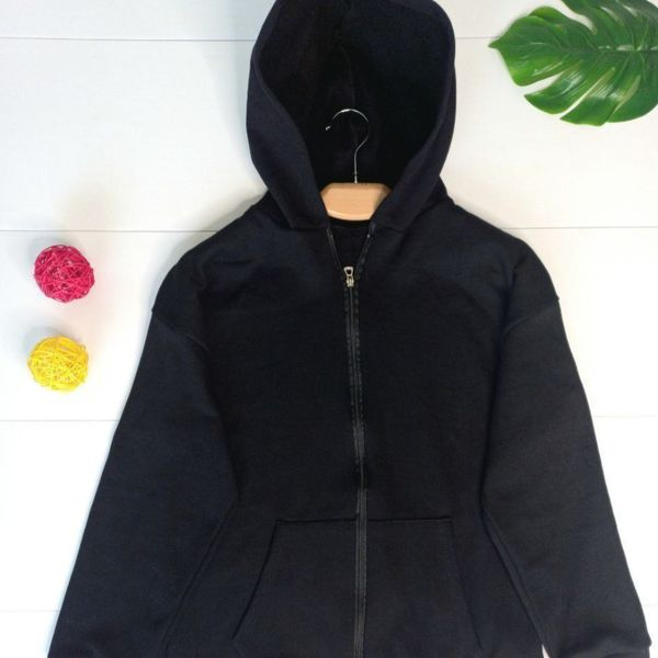 سوییشرت زنانه طرح جلو زیپ ساده