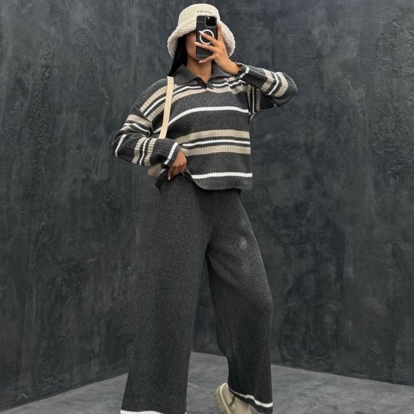 ست بافت دو تیکه زنانه