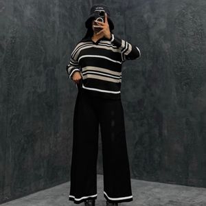 خرید آنلاین ست بافت دو تیکه زنانه