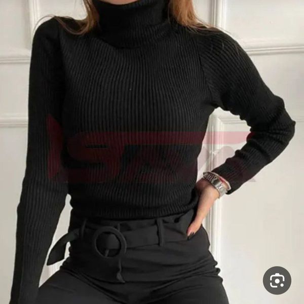 بافت زنانه طرح یقه اسکی