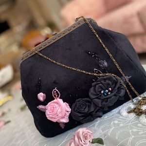 خرید آنلاین کیف مجلسی رز صورتی