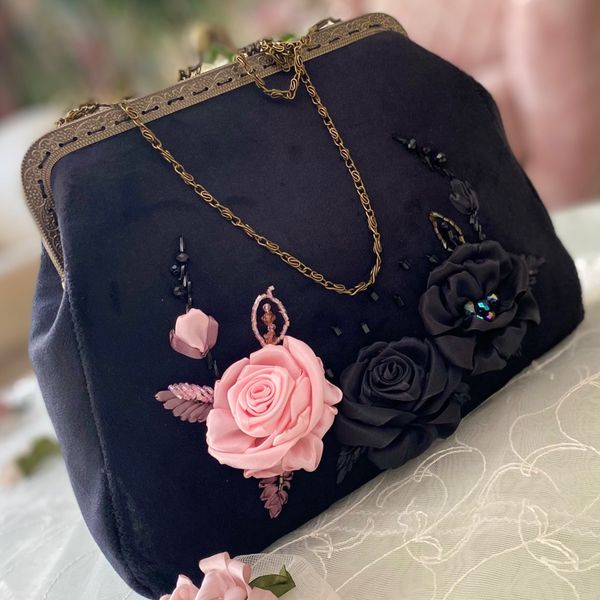 کیف مجلسی رز صورتی