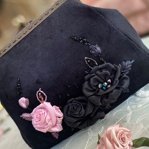 خرید آنلاین کیف مجلسی رز صورتی