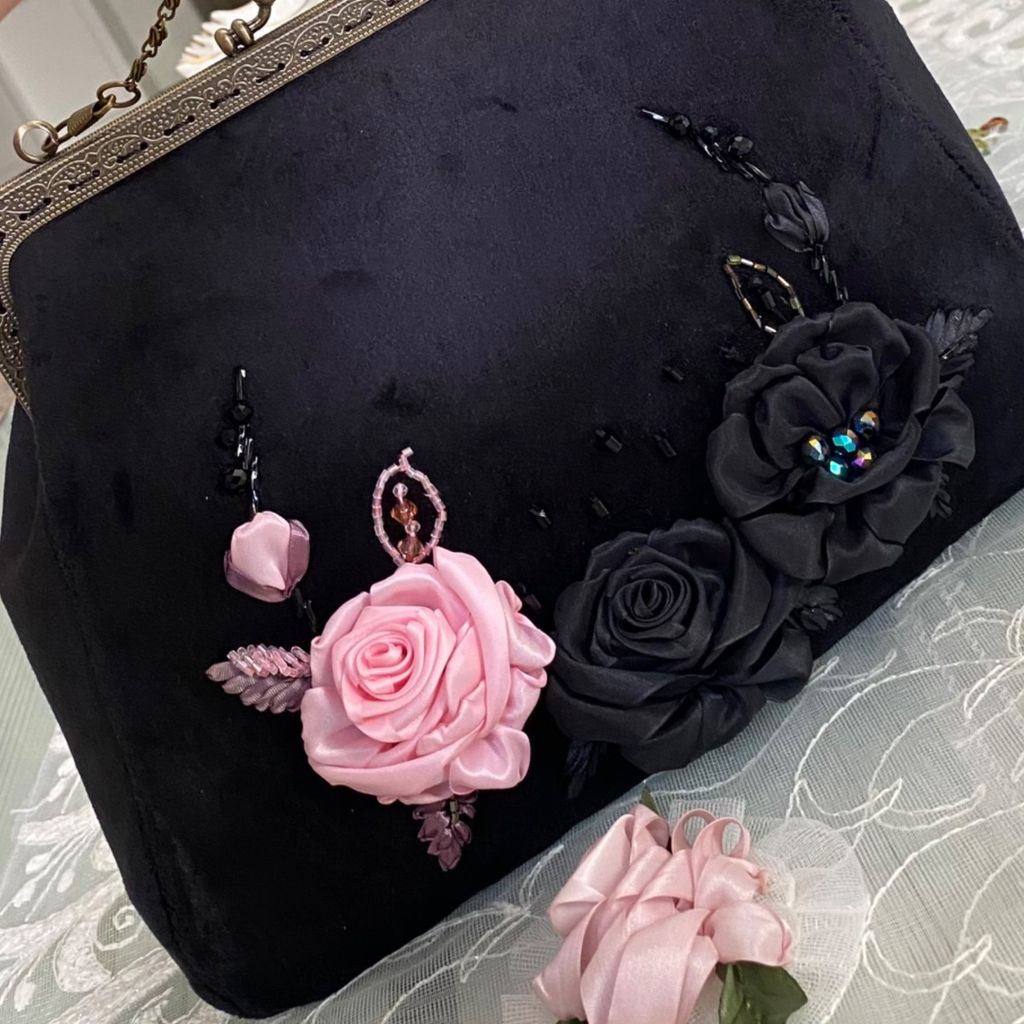 خرید انلاین کیف مجلسی رز صورتی