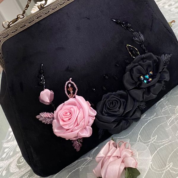 کیف مجلسی رز صورتی