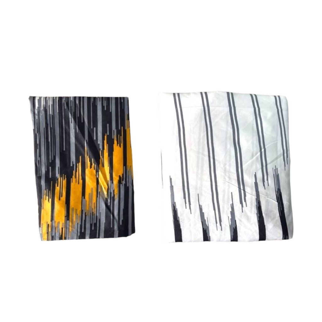 قیمت ملحفه کشدار تک نفره طرح آبشار رنگی | روتختی کشدار زرد و سیاه