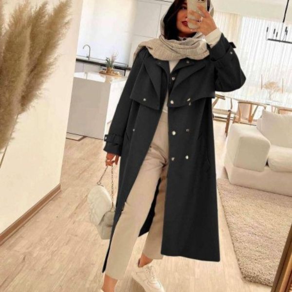 بارانی کتان مدل آیدا