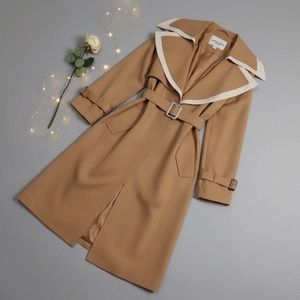 قیمت ارزان بارونی کتان کجراه زیبای پاییزی