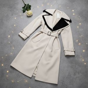 قیمت ارزان بارونی کتان کجراه زیبای پاییزی