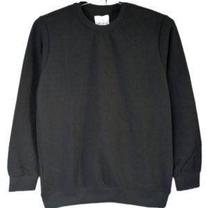 بلیز بلوز بیسکویتی پنبه یقه گرد مشکی