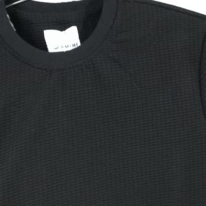 خرید انلاین بلیز بلوز بیسکویتی پنبه یقه گرد مشکی