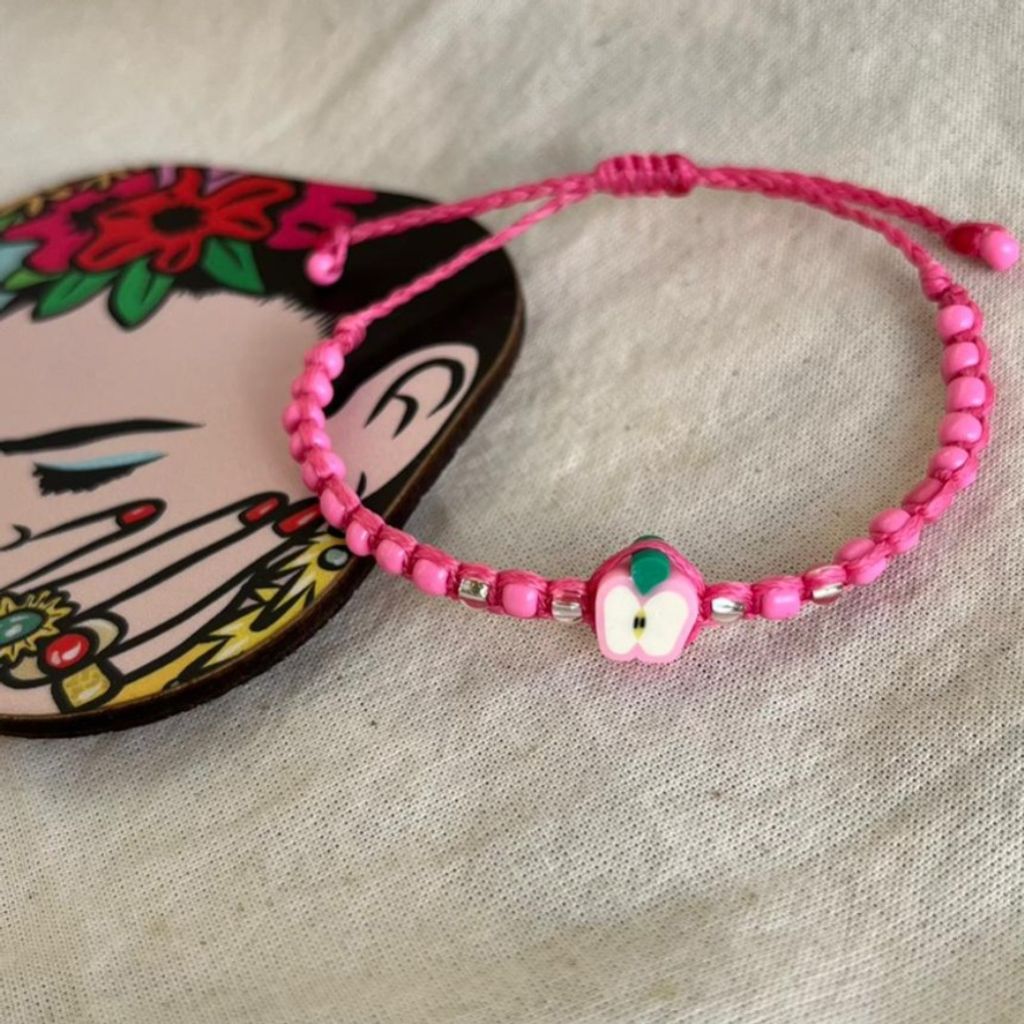 مشخصات دستبند دست ساز  طرح سیب - sadafbra - dastband - 004