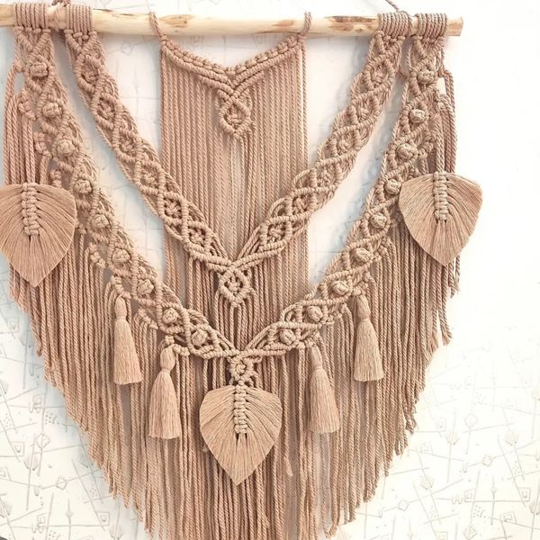 دیوار کوب مکرومه بافی مدل سنا